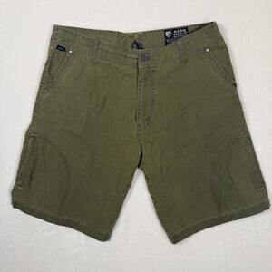 Kuhl Ramblr Shorts Mens 38 Olive Green Patina Dye Hiking Outdoor Utility